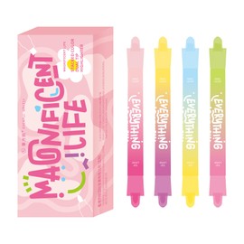 EpenGo Dual Tip Pastel Highlighters, 8 Colors, 4-Pack, No Bleed Quick Dry Ink, Chisel and Bullet Tips (Dopamine)