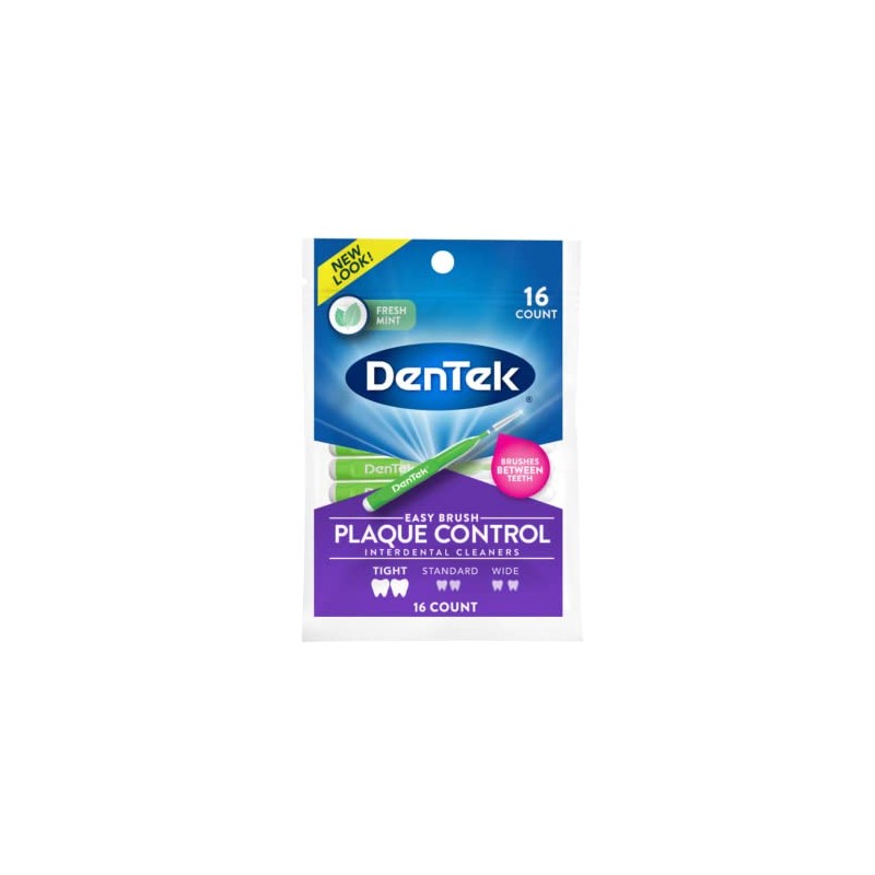 Dentek Easy Brush Fresh Mint - Limpiadores interdentales extra apretados,