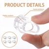 Nzexlyva 6PCS Door Handle Protectors, Flexible Transparent Wall Protection Door