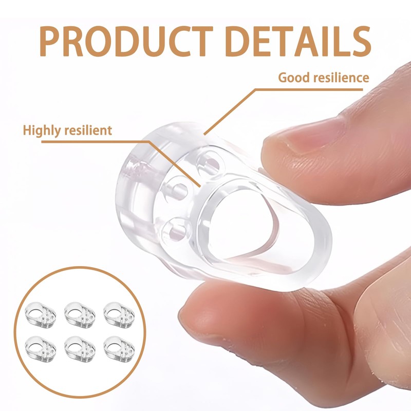 Nzexlyva 6PCS Door Handle Protectors, Flexible Transparent Wall Protection Door