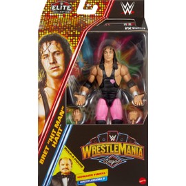 WWE Mattel Wrestlemania Elite Collection Bret hit Man Hart Action Figure
