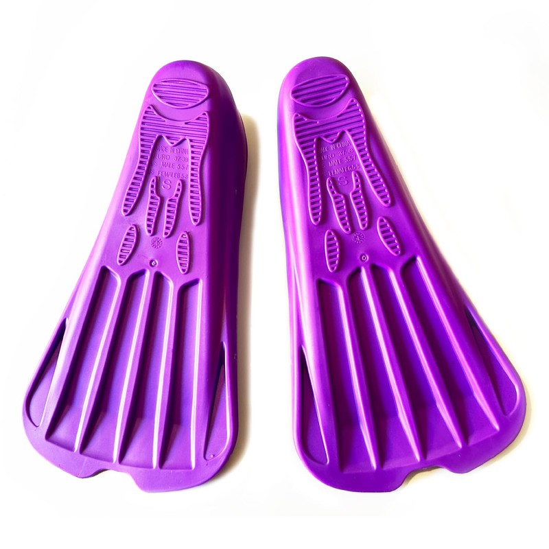 Swimz Missile Short Blade Swim Training Fins - Purple (L