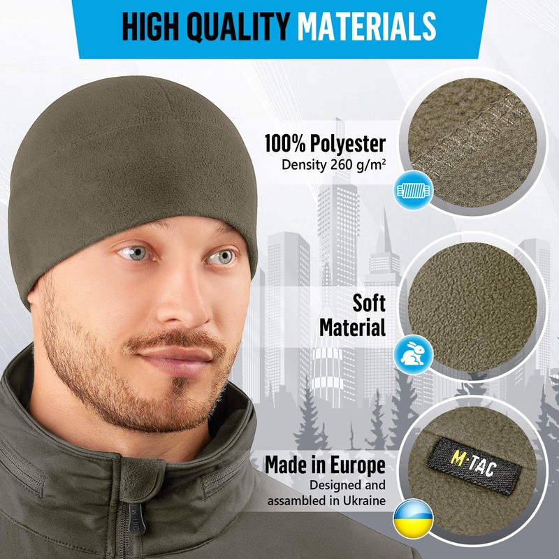 M-Tac Gorro de forro polar para reloj, gorro táctico militar