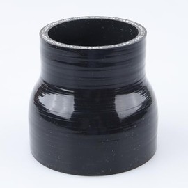 AC PERFORMANCE AC PERFORMANCE ID 3" to 2.25" (76mm to 57mm) Silicone Hose Straight Reducer 3-Ply Reinforced Black, 3" Length