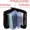 2 Cartera Tarjetero Hombre con Bloqueo RFID, Porta Tarjetas de
