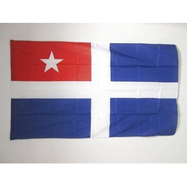 Cretan State 1897-1913 Flag 3' x 5' for a pole - Crete flags 90 x 150 cm - Banner 3x5 ft with hole - AZ FLAG