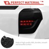 amayum Smoked Black Tail Light Lamp Cover Rear Light Trim
