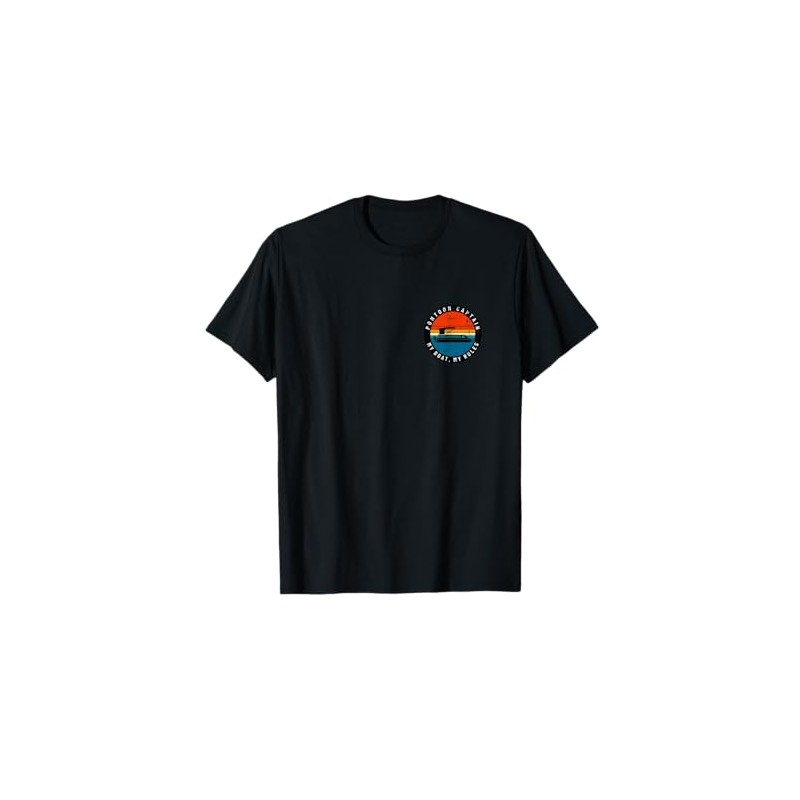 (Printed Front & Back) Pontoon Captain My Boat My Rules