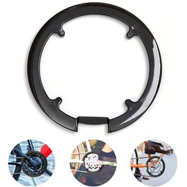 Plastic Sprocket Cover Bicycle Chains Wheel Cover Mountain Bike Sprocket Cover Sprocket Protection Plate Black Sprocket Cover Chain Guard Ring Crankset Protective Film for 42t and 44t