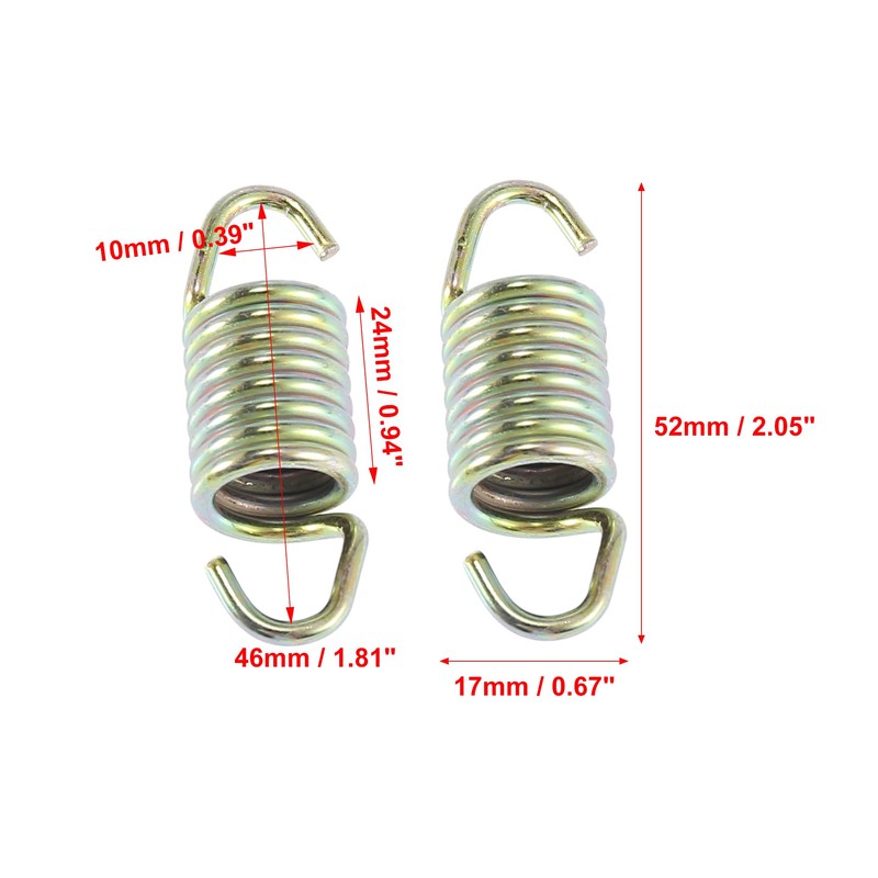 Motoforti 7041687 ATV Motorcycle Exhaust Spring Replacement Pack of 5
