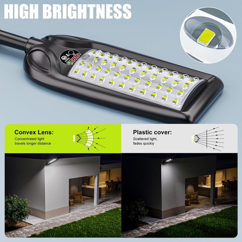 Solar Street Lights Outdoor Waterproof,30000LM Dusk to Dawn Solar Lights