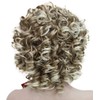 Lydell 12 inch Medium Super Curly Wigs Blonde mix Synthetic