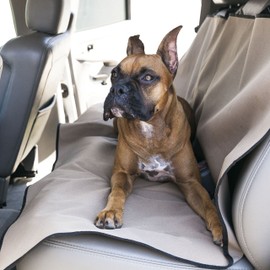 Tan Universal Waterproof Back Seat Cover By Majestic Pet Products