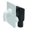 White Concealed Washing Machine Dishwasher Waste Pipe Drain Trap Kit