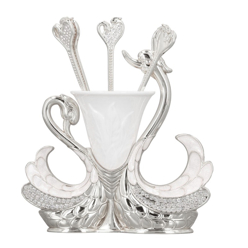 Swan Shape Dinnerware Set Light Luxury Exquisite Elegant Swan Shape