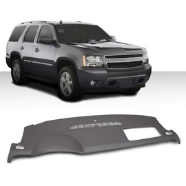 ALLGOOD Molded Dash Board Cover Cap, Compatible with Chevy Tahoe Avalanche Suburban/GMC Yukon 2007-2014; Compatible with Silverado/Sierra 2007-2013 Grey