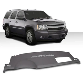 ALLGOOD Molded Dash Board Cover Cap, Compatible with Chevy Tahoe Avalanche Suburban/GMC Yukon 2007-2014; Compatible with Silverado/Sierra 2007-2013 Grey