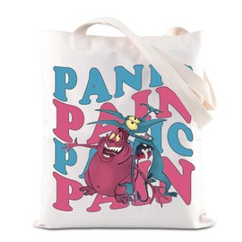 Hercules Movie Merchandise Inspired Tote Bag Hercules Villain Lover Gift Pain Panic Fans Canvas Bag WDW Cartoon Character Gift (Panic Pain Tote)