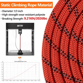 NTR Heavy Duty Large Dog Leash, 30FT Reflective with Swivel Lockable Hook and Comfortable Padded Handle, Puppy for Walking, Hunting, Camping, Backyard Small Medium Dogs, Red