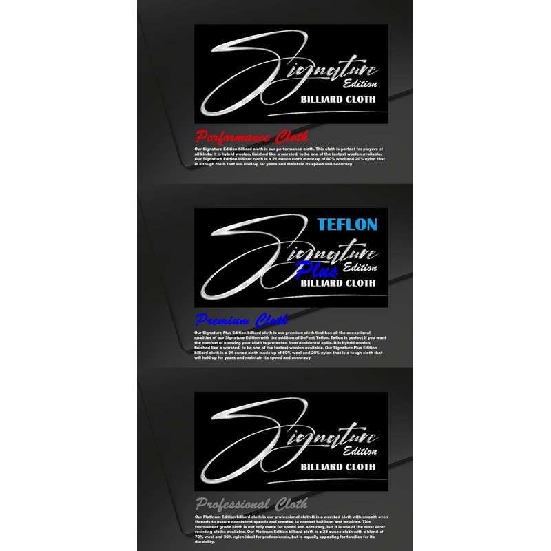 DB Entertainment Company Billiard Pool Table Fabric Cloth Bed and