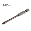 HARFINGTON 20pcs Titanium Masonry Drill Bit, 5mm Concrete Drill Bits