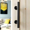 CCJH 9.5" Pull and Flush Sliding Barn Door Handle Set