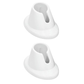 Nagellack-Flaschenhalter, Weiß, 2 Stück – Fingernagel-Polierwerkzeug, Fingernagelmalerei, Nagelkunst-Werkzeug, Nagellack-Zubehör