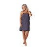 Turkish Linen Women’s Waffle Spa Body Wrap with Adjustable Closure