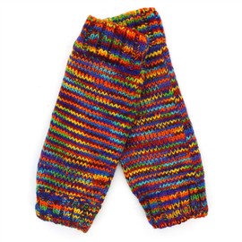 LOUDelephant Hand Knitted Wool Leg Warmers - SD Rainbow
