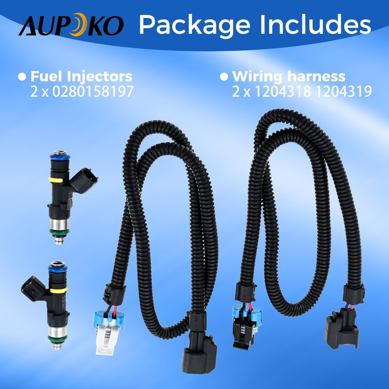 2PCS Fuel Injector Harness Set - Compatible with Polaris Ranger