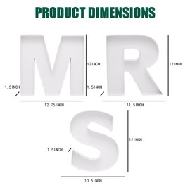 Cardboard Letter Fillable Charcuterie Board Candy Food Tray, 12.2 inch, Party Event Decoration (MRS Shape)
