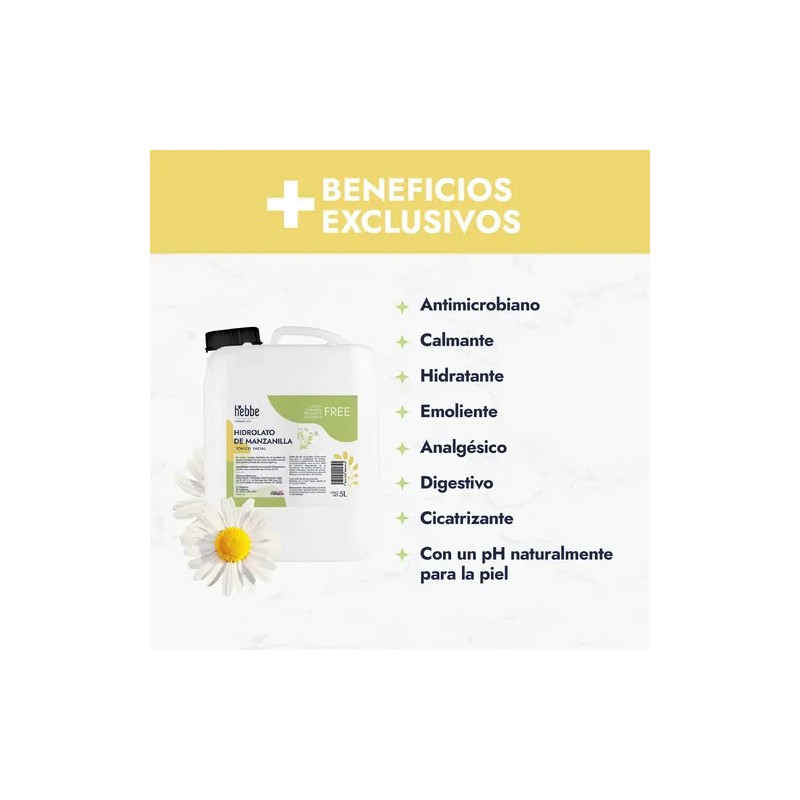 Agua De Manzanilla S/ Colorante Tónico Facial Hidrolato 5l