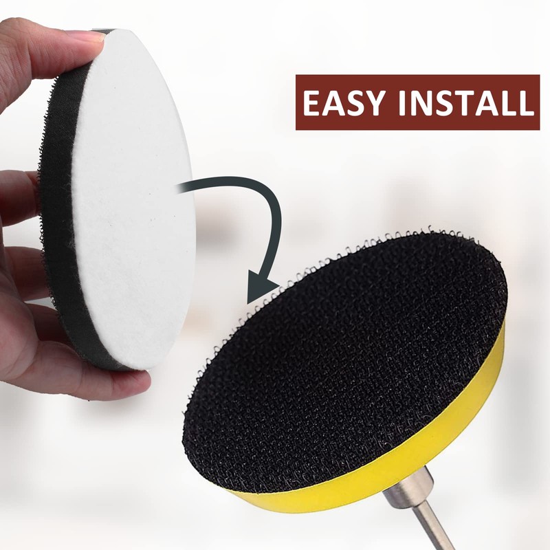 Kyuionty 5 Pack 2 Inch Hook and Loop Soft Sponge