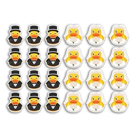 Rubber Ducks A5 Sticker Sheet - Wedding Marriage Mr & Mrs Bride Groom Favours Duckies Cute Funny Animal - 24 x 2.5cm Vinyl Stickers #81565