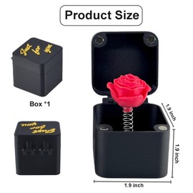 Valentine's Day Gifts for Couples，Funny Gifts, Gag Gifts, Red Rose in a Box, Gag Gifts Funny Adult, Surprise Gift Box, Funny White Elephant Gifts for Adults, Valentine's Day Gifts for Men Women