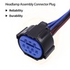 HiSport Halogen Headlight Harness Compatible with Hyundai Elantra 2017-2018 Connector