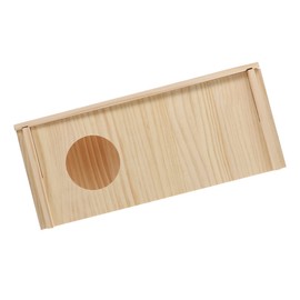 Generic Bite Resistant Wooden Hamster House with Multi Chamber Tunnel Durable Pet Hideout for Hamsters Hedgehogs and Rabbits Safe Smooth Edges for Rest and Play