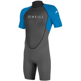 O'Neill Reactor 2 Kids Shorty Wetsuit 4 Graphite/Brite Blue (5045IS)