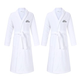 Romance Helpers Hers & Hers Lesbian Gifts | Set of 2 Hers and Hers Robes