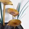 Tabletop Fountain LED Lights No Noise Compact Lightweight Classic Indoor
