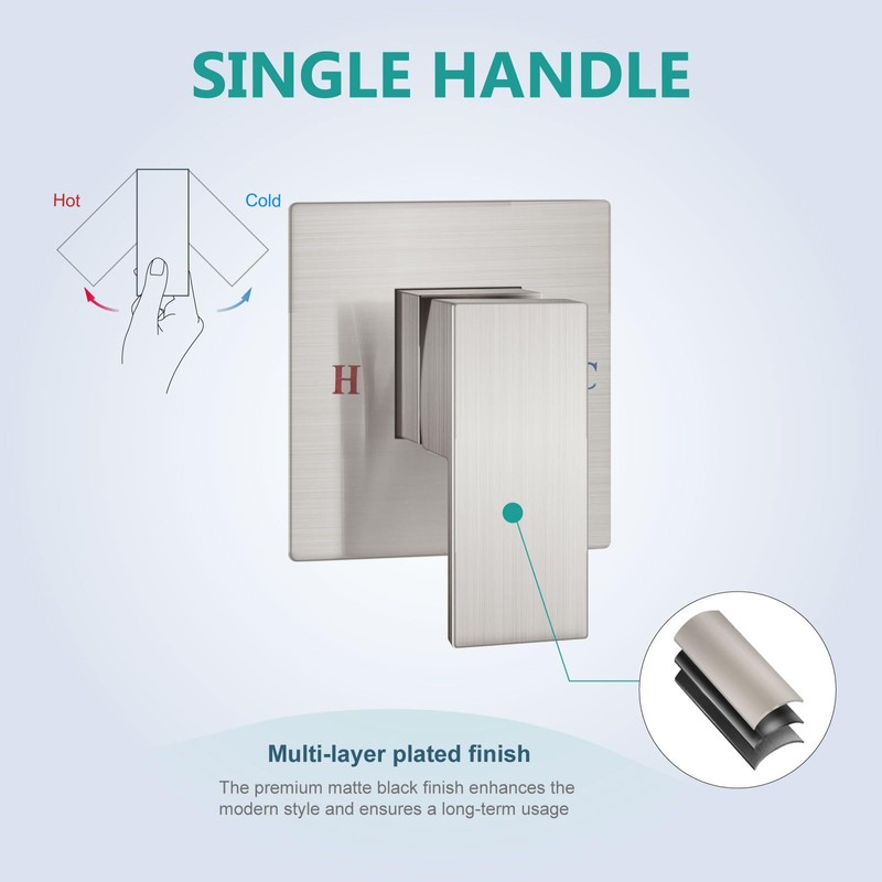 Aolemi Wall Mount Bathroom Faucet Waterfall Tub Filler, Single Handle