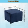 sourcing map Square Foot Stool Cover Footrest Slipcover with Elastic