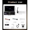 Wireless CarPlay Single Din Car Stereo,5.1 Bluetooth Car Radio AM/FM/RDS,7-Inch