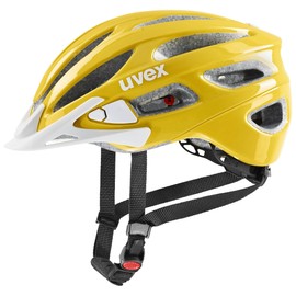 uvex true - Lightweight All-Round Helmet for Women - Individual Size Adjustment - Expandable with LED Light - Sunbee-White - 52-55 cm