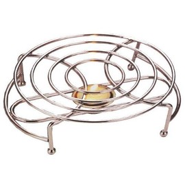 apollo THE HOUSEWARES BRAND Food Warmer, Round, Perfect for Tabletop, Keep your Food Warmer for Longer, Size:18x20x6cm, Chrome, Single