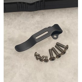 DH Black Pocket Clip W/Golden Bronze Torx Screws For Streamlight Wedge Flashlight