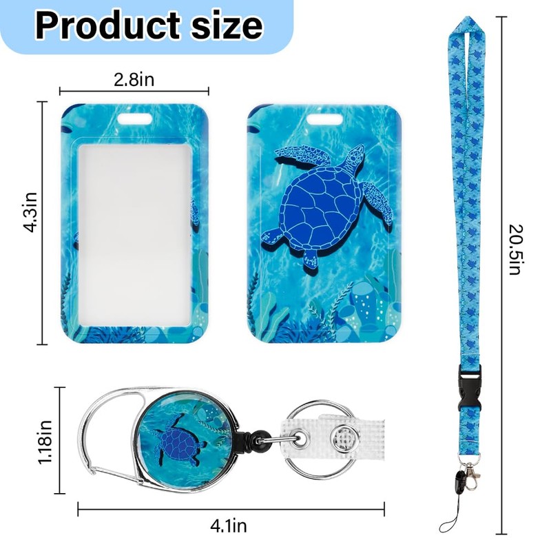 Lanyards for Id Badges,id Badge Holder Retractable Clip with Lanyard