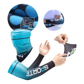 GOGOX Guantes Protección Solar Largos Medio Dedo,antiuv Seda Hielo