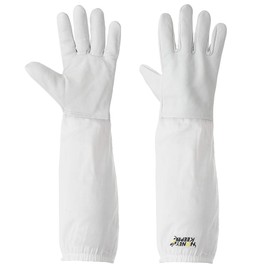 Honey Keeper Beekeeping Gloves, Extra Large - Goatskin Leather with Canvas Sleeve and Elastic Cuff