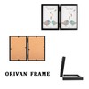 ORIVAN 5x7 Double Picture Frames Hinged Folding Photo Frames Vertical